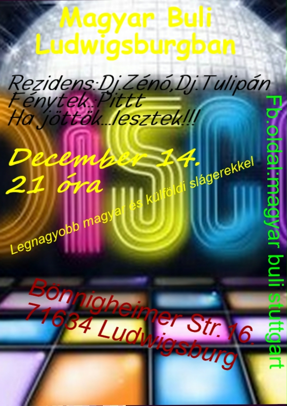 Figyelem új helyszín....Tánci,Tánci Ludwigsburgban